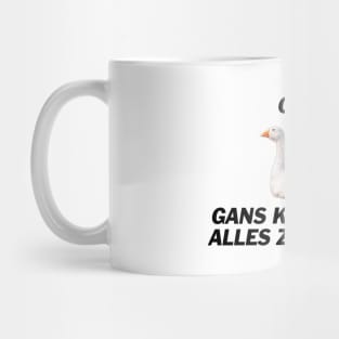 Gans, Gans dünnes Eis Sportsfreund - Deutsche Memes Mug